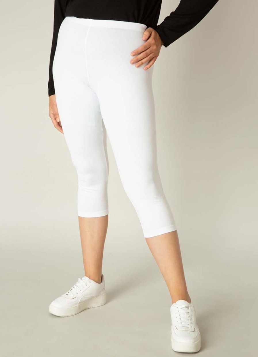 Grote Maten Mode Base Level Curvy | Base Level Curvy Legging Audrey 025 White