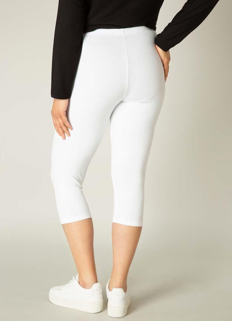 Grote Maten Mode Base Level Curvy | Base Level Curvy Legging Audrey 025 White