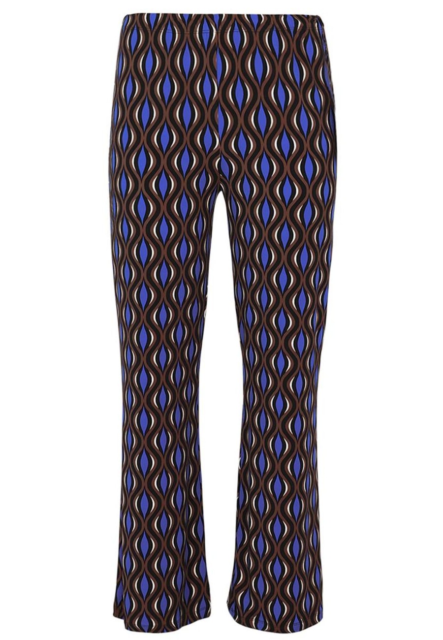 Party Items Yoek | Yoek Broek Bootleg Meander 1905547 - 280 Brown Black Cobalt