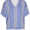 Grote Maten Mode Xandres | Xandres Shirt Fariza 90101-01 - 0255 Blauw