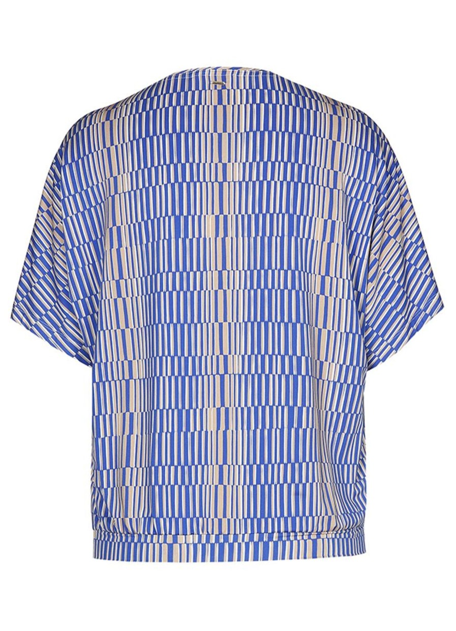 Grote Maten Mode Xandres | Xandres Shirt Fariza 90101-01 - 0255 Blauw