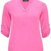 Grote Maten Mode Doris Streich | Doris Streich Blouse 211118 - 41 Bubblegum