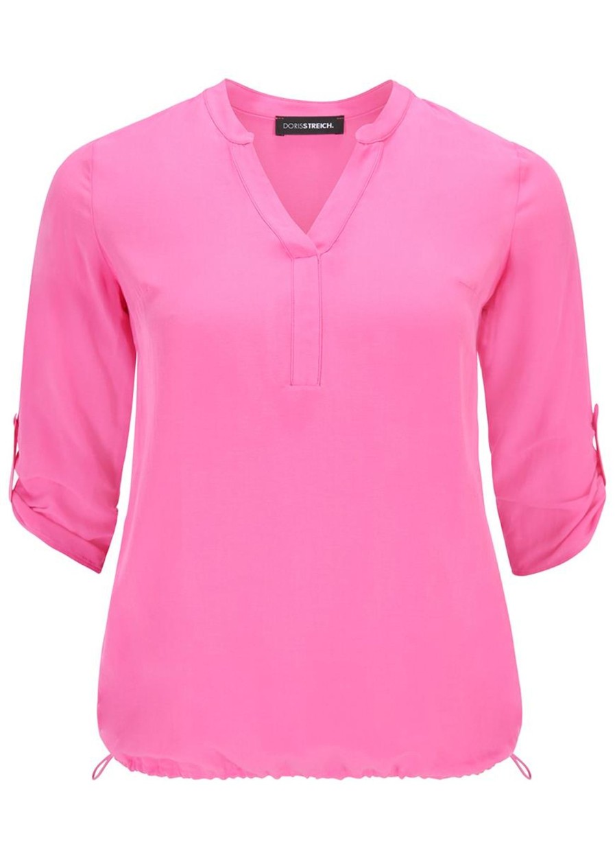 Grote Maten Mode Doris Streich | Doris Streich Blouse 211118 - 41 Bubblegum