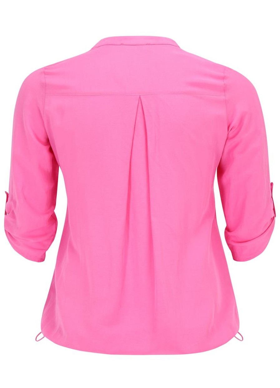 Grote Maten Mode Doris Streich | Doris Streich Blouse 211118 - 41 Bubblegum