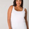 Grote Maten Mode Base Level Curvy | Base Level Curvy Top Yanne 084 White