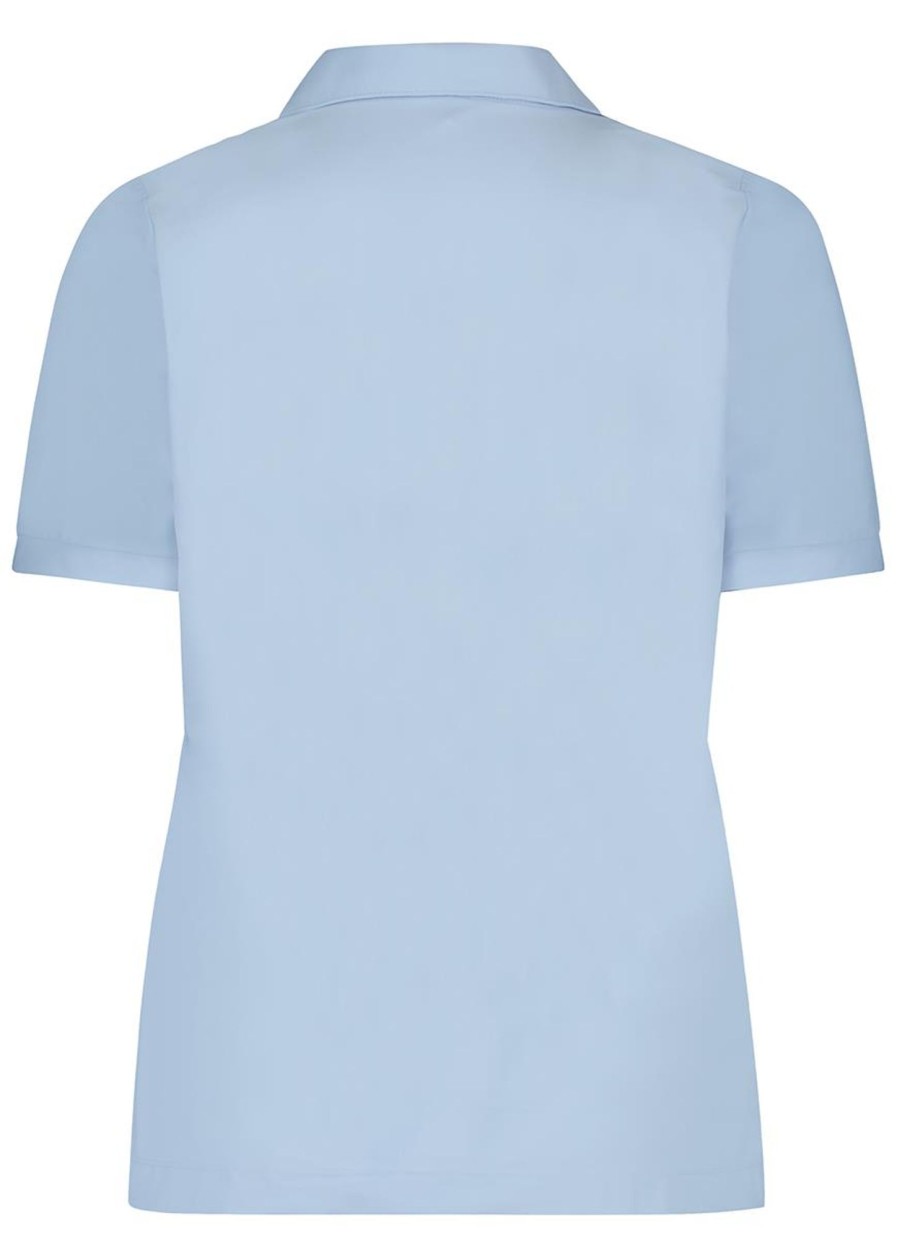 Grote Maten Mode Plusbasics | Plusbasics Polo Shirt Travel 10223172 - 615 Light Blue