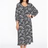 Grote Maten Mode Yoek | Yoek Dress Puff Sleeve Zavi 2217509 - 210 Zavi