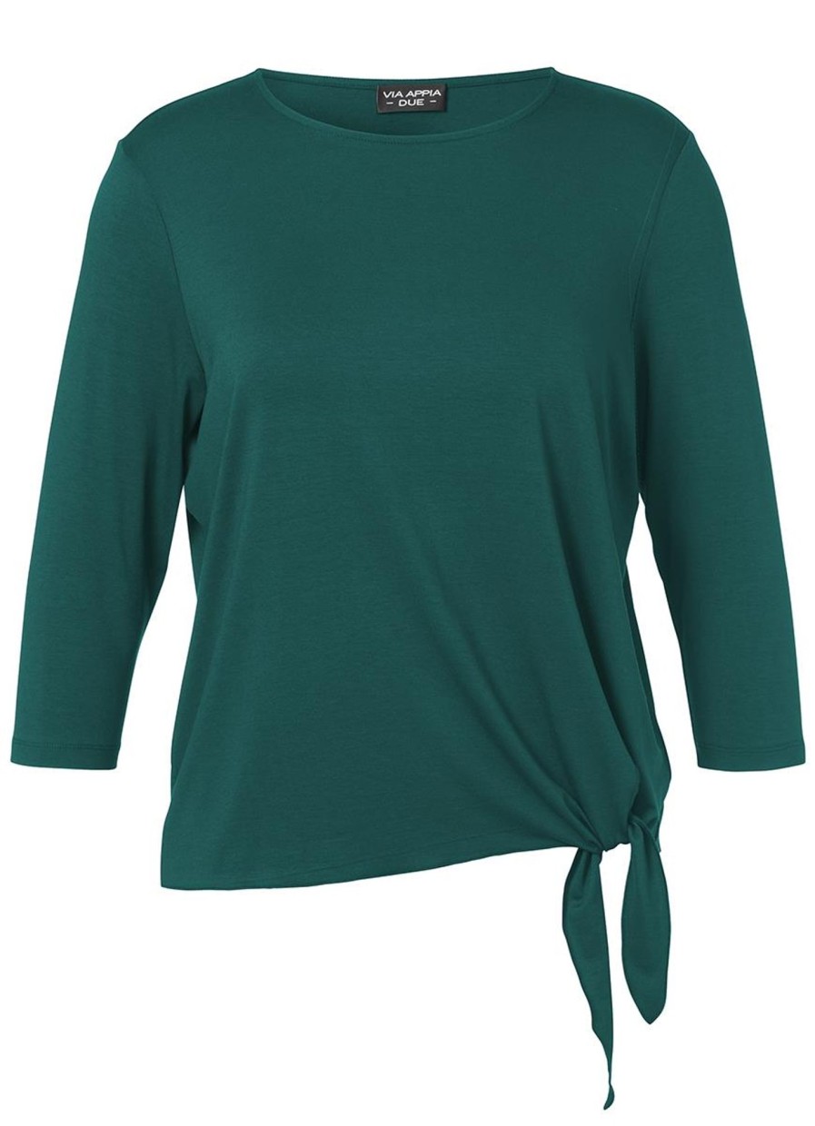 Grote Maten Mode Via Appia Due | Via Appia Due Shirt 643022 - 580 Teal Green