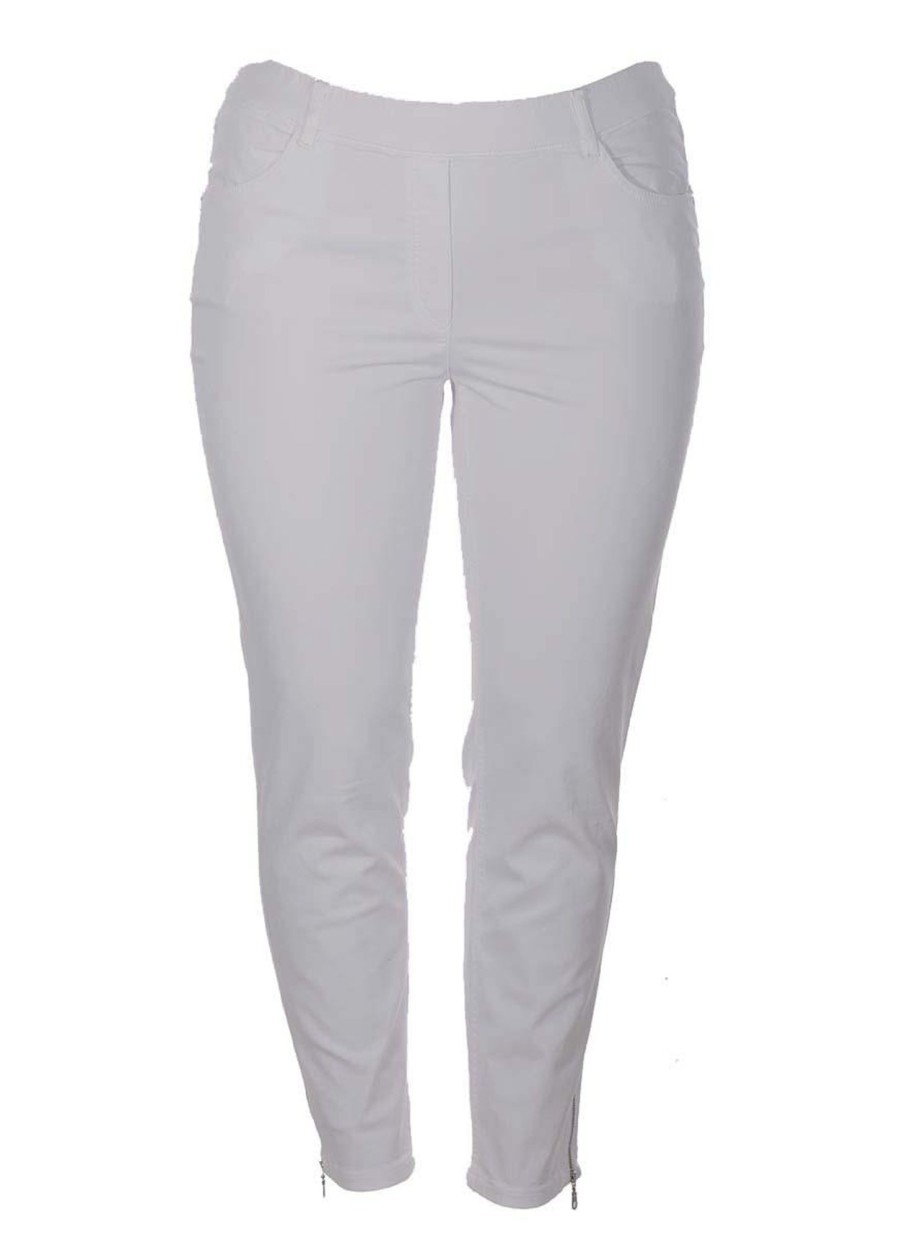 Grote Maten Mode Stark | Stark Broek Janna 72 Zip 4367-10 Grijs