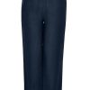 Grote Maten Mode Yoek | Yoek Broek Long Linen B5521 - 230 Navy