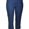 Grote Maten Mode Robell capri | Robell Marie 07 51664-5448 Kleur 64 Blauw