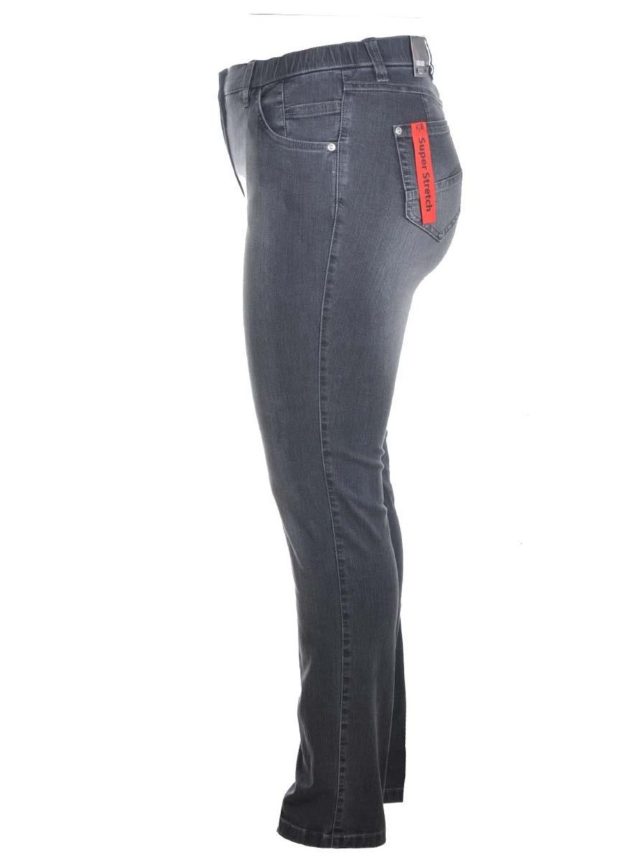 Grote Maten Mode KjBrand | Kjbrand Jeans Betty Cs Rohre 24170-6881-601 Nearly Black Faded