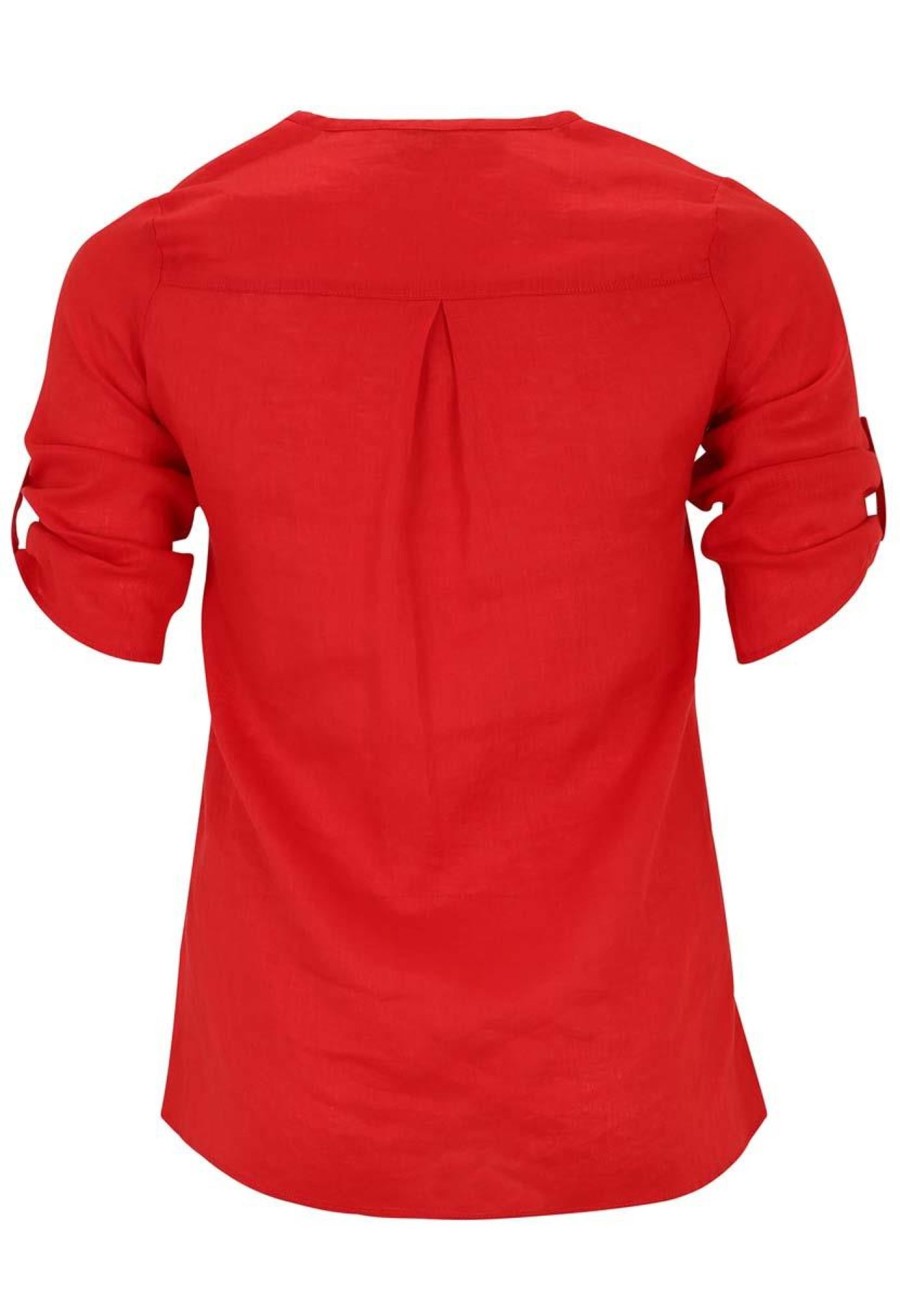 Grote Maten Mode Doris Streich | Doris Streich Blouse 231129 - 31 Rood