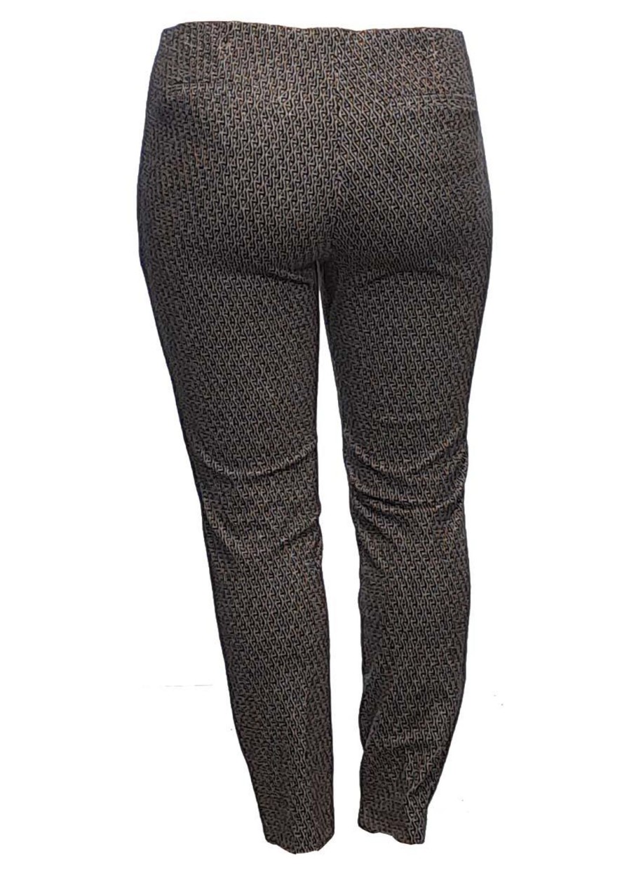 Grote Maten Mode Stark | Stark Broek Jacky Zip 3570-196 Zwart Zand