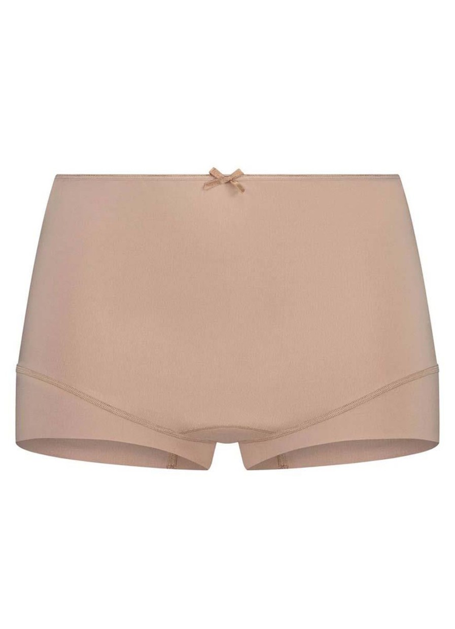 Grote Maten Mode RJ Bodywear | Rj Bodywear Short Pure Color 31-008-321 Caffe Latte