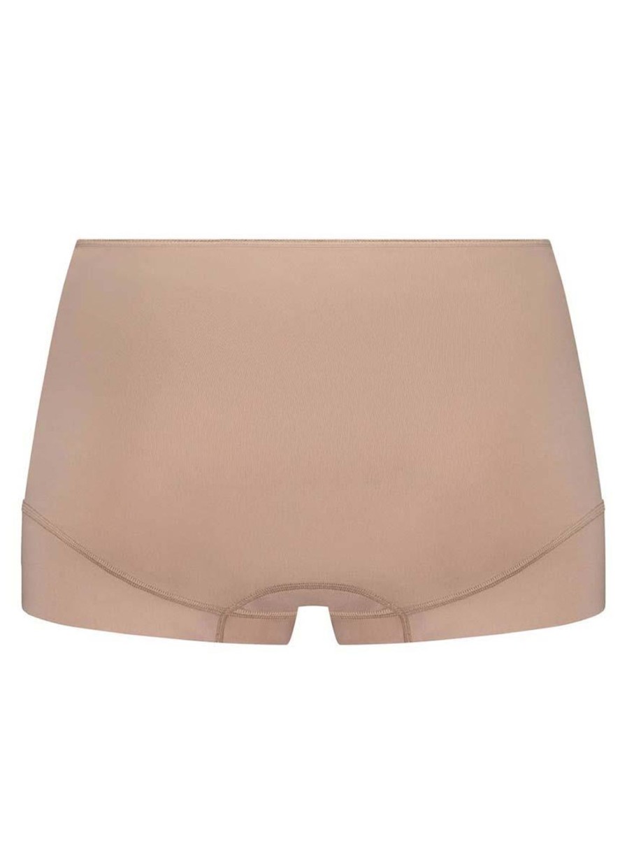 Grote Maten Mode RJ Bodywear | Rj Bodywear Short Pure Color 31-008-321 Caffe Latte