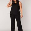 Grote Maten Mode Base Level Curvy | Base Level Curvy Broek Amynta 061 Black