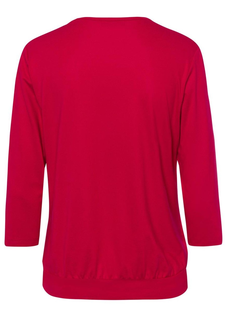 Grote Maten Mode Frank Walder | Frank Walder Shirt 722426-347 Rood