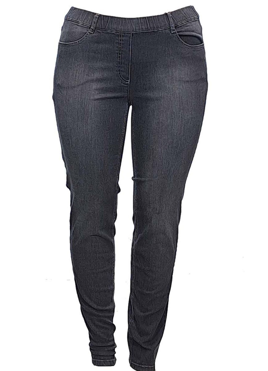 Grote Maten Mode Stark | Stark Broek Janna 4942-831 Grijs Geused