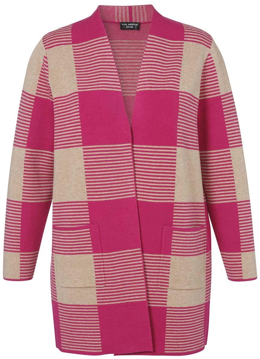 Grote Maten Mode Via Appia Due | Via Appia Due Vest 653441 - 640761 Camel-Pink