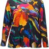 Grote Maten Mode KjBrand | Kj Brand Shirt 15799-4921-508 Multicolor