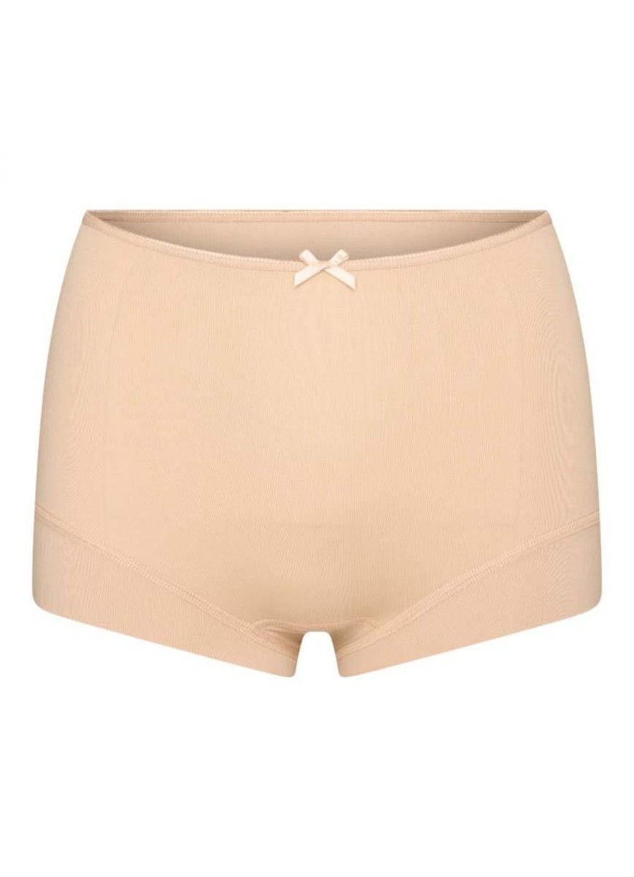 Grote Maten Mode Dit elastische | Rj Bodywear Short Pure Color 31-008-302 Nude