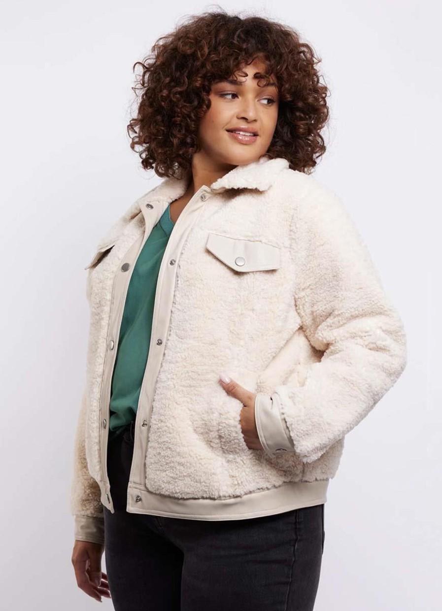 Grote Maten Mode Exxcellent | Exxcellent Jacket Ricky 23Wfe14 - 014 Zand