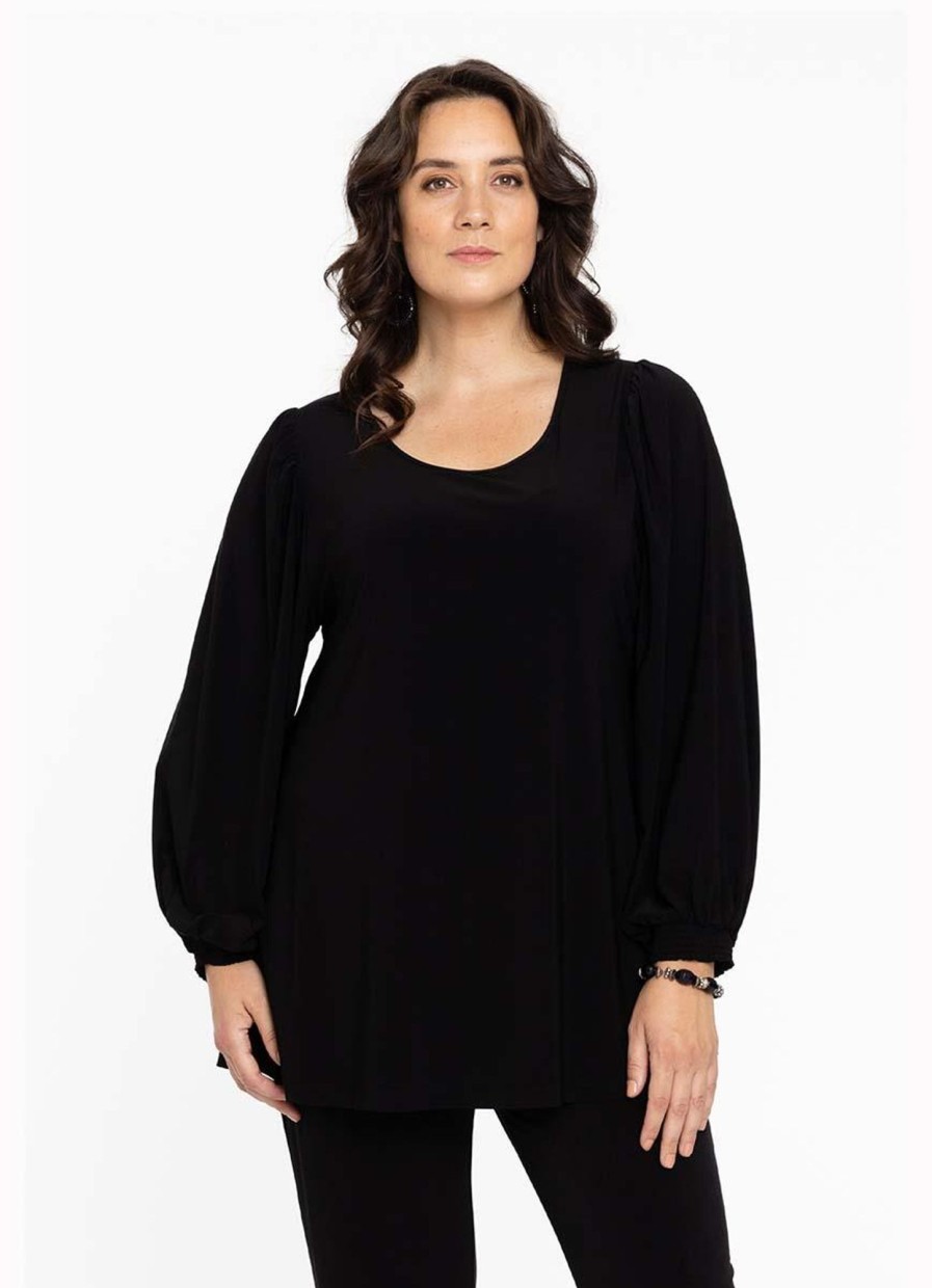 Grote Maten Mode Yoek | Yoek Tunic Flare Dolce 144549