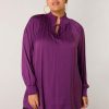 Party Items Yesta | Yesta Top Welmoed A004167 - 8021 Dark Purple