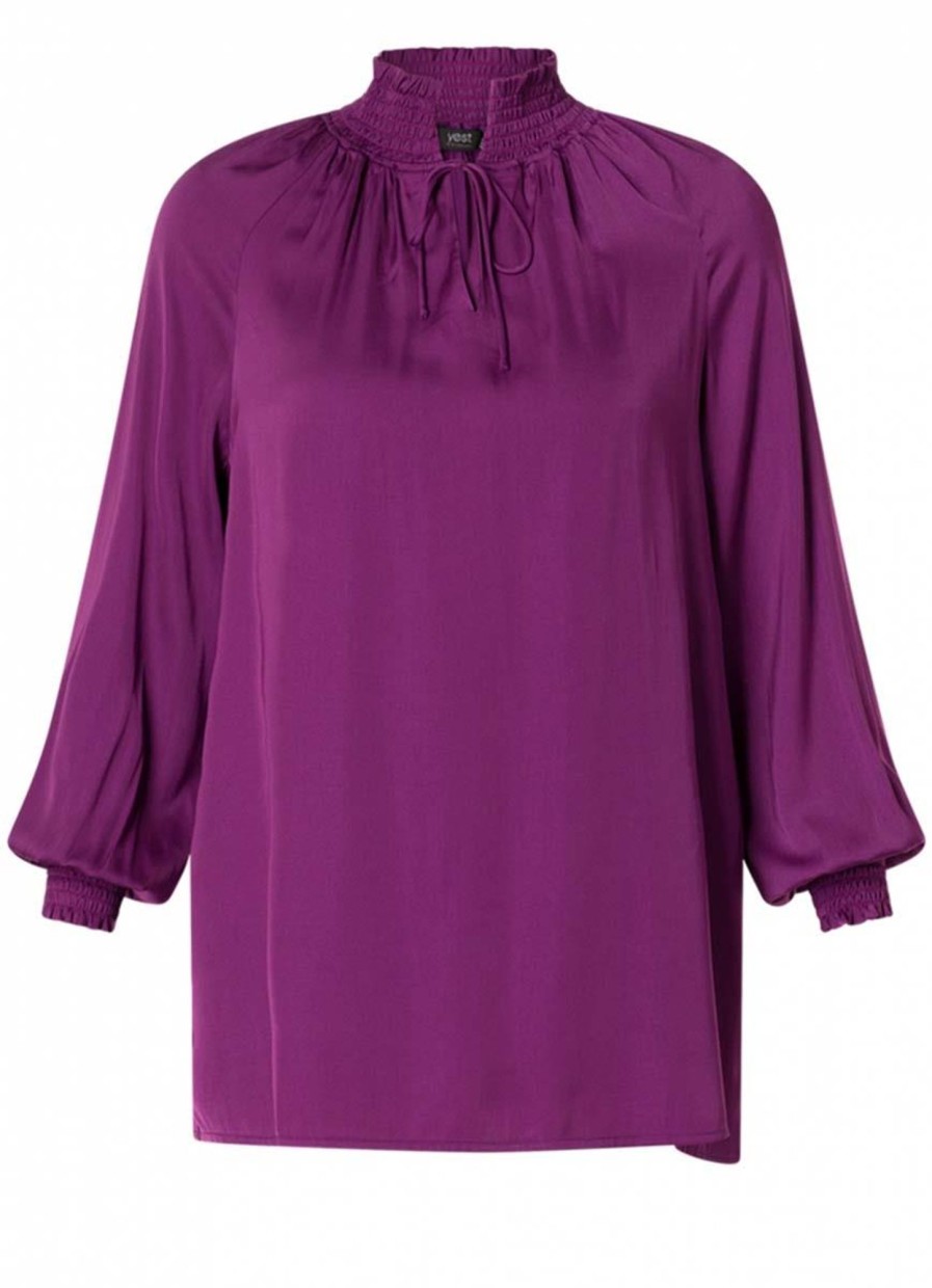 Party Items Yesta | Yesta Top Welmoed A004167 - 8021 Dark Purple