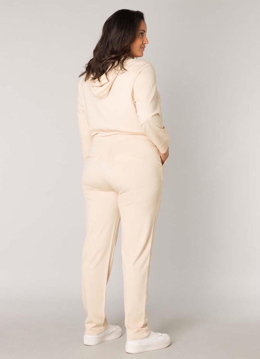 Grote Maten Mode Base Level Curvy | Base Level Curvy Broek Yoanna 078 Light Beige