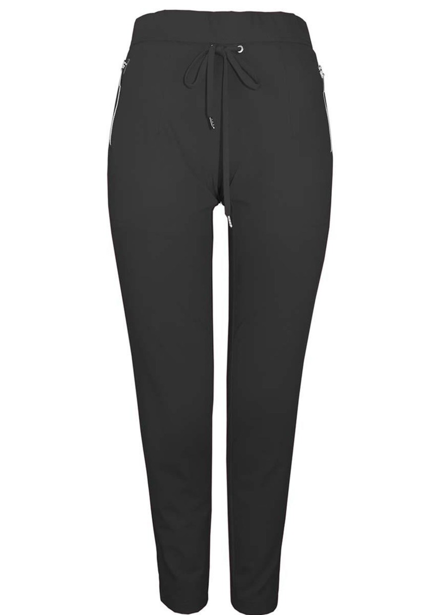 Grote Maten Mode Adelina | Adelina Jogg Pants 979760-3654-01 Zwart