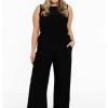 Party Items Yoek | Yoek Trousers Very Loose Fit Dolce B5530-210 Black