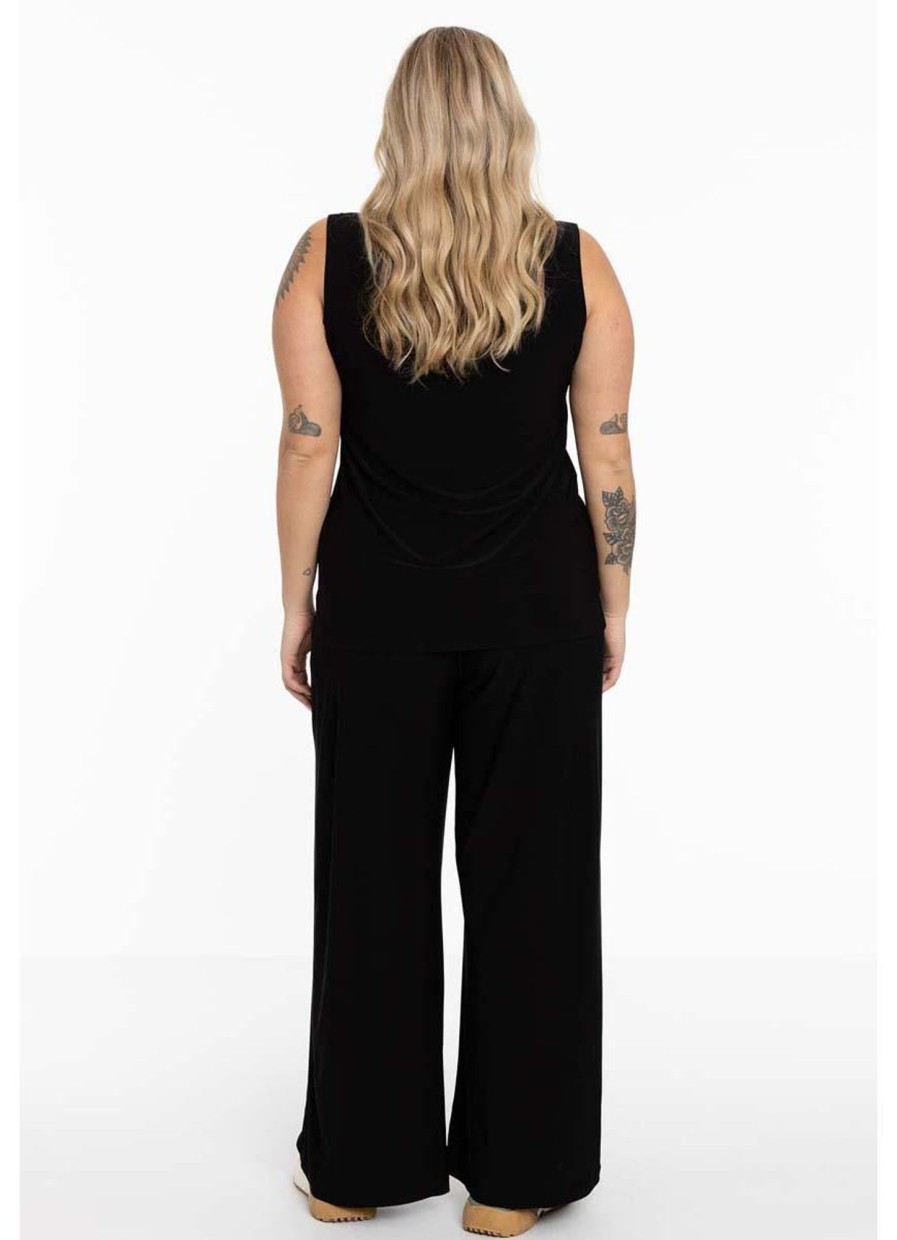 Party Items Yoek | Yoek Trousers Very Loose Fit Dolce B5530-210 Black