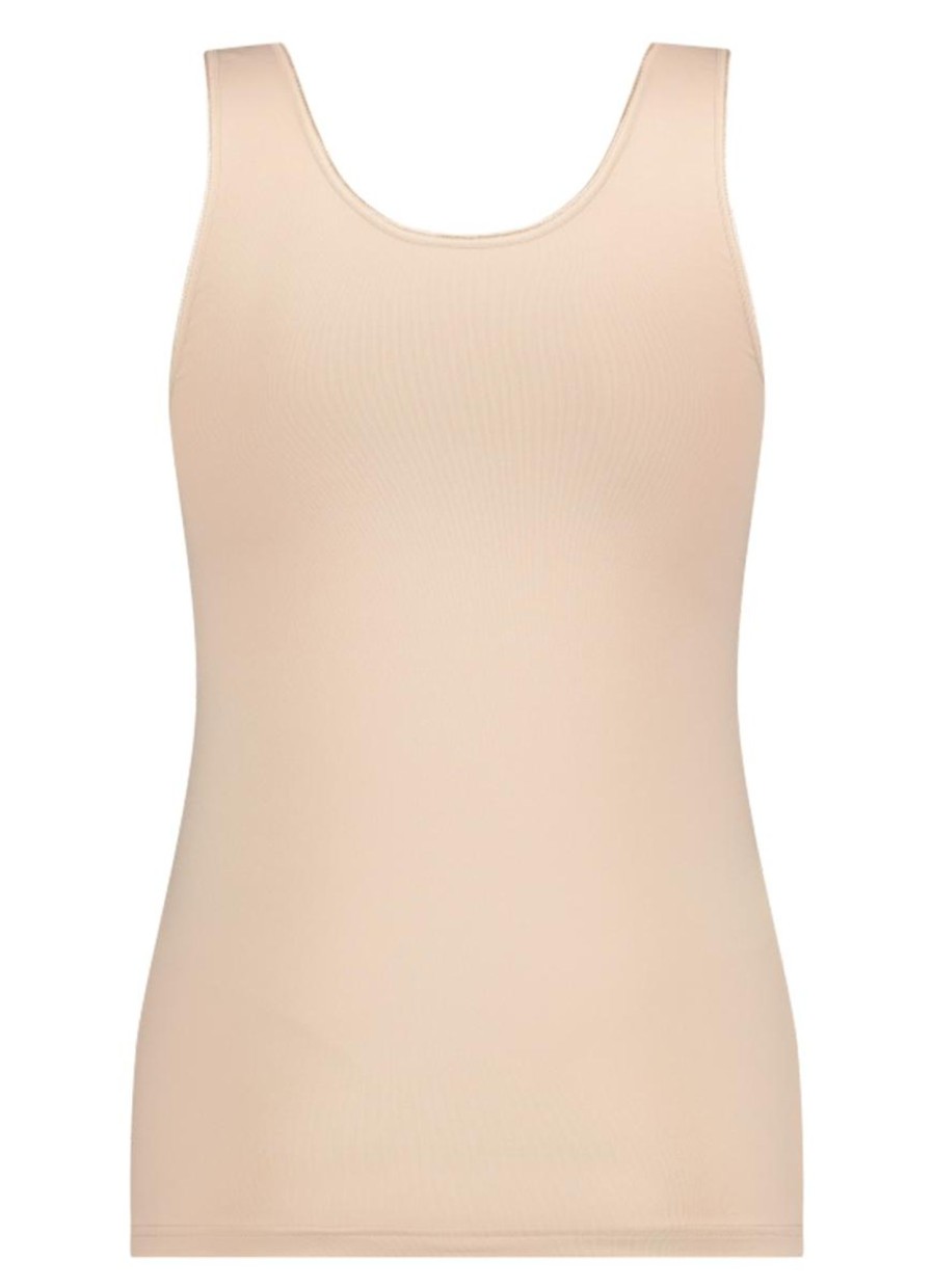 Grote Maten Mode RJ Bodywear | Rj Bodywear Hemd Pure Color 32-013-321 Caffe Latte