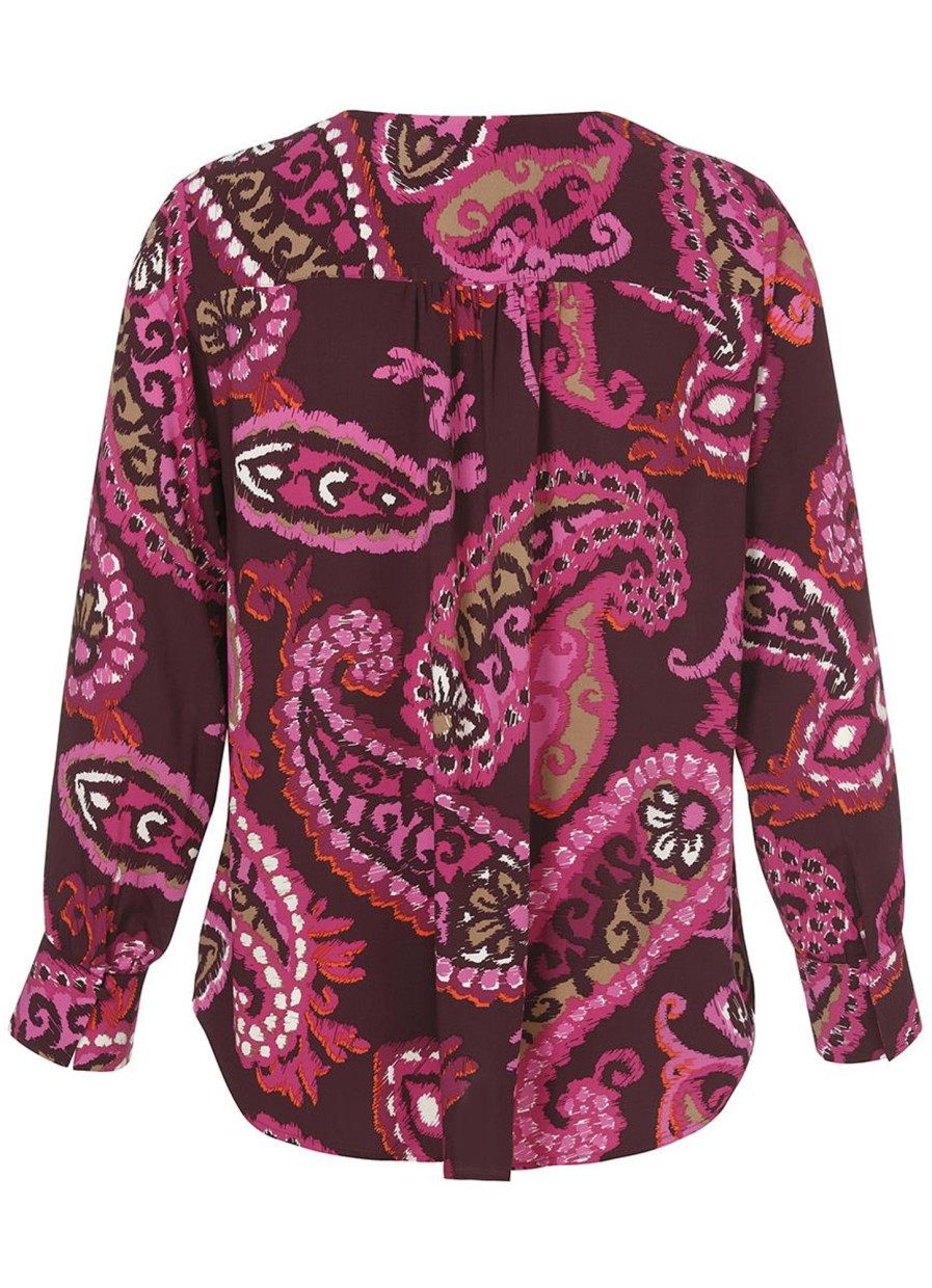 Grote Maten Mode Via Appia Due | Via Appia Due Blouse 653792 - 613 Pink Multi