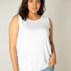 Grote Maten Mode Base Level Curvy | Base Level Curvy Top Yasmina 032 White