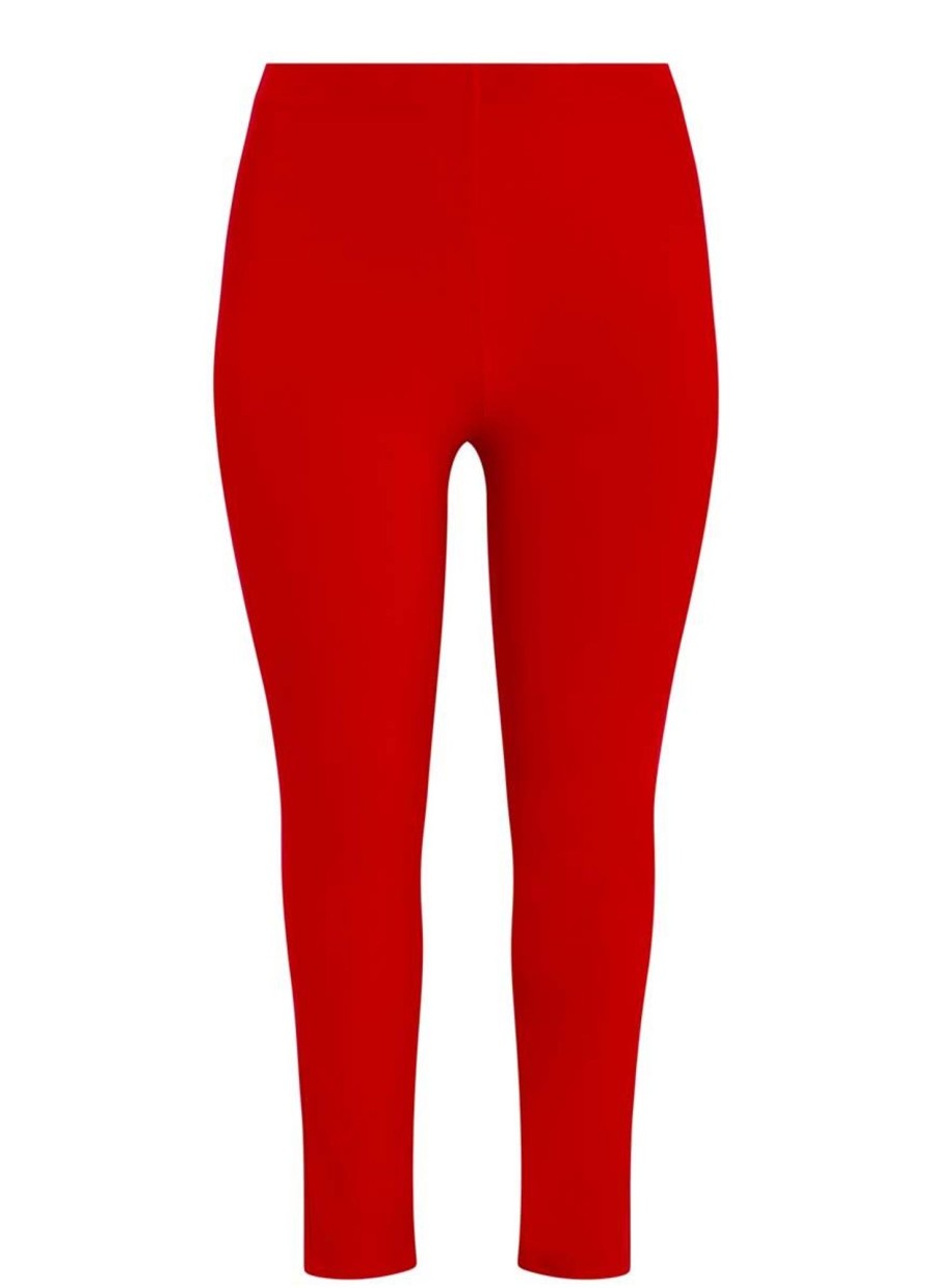 Grote Maten Mode Yoek | Yoek Pantalon Dolce B5503-260 Rood