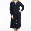 Party Items Yoek | Yoek Dress Lapel Dolce Bl197798 - 230 Navy