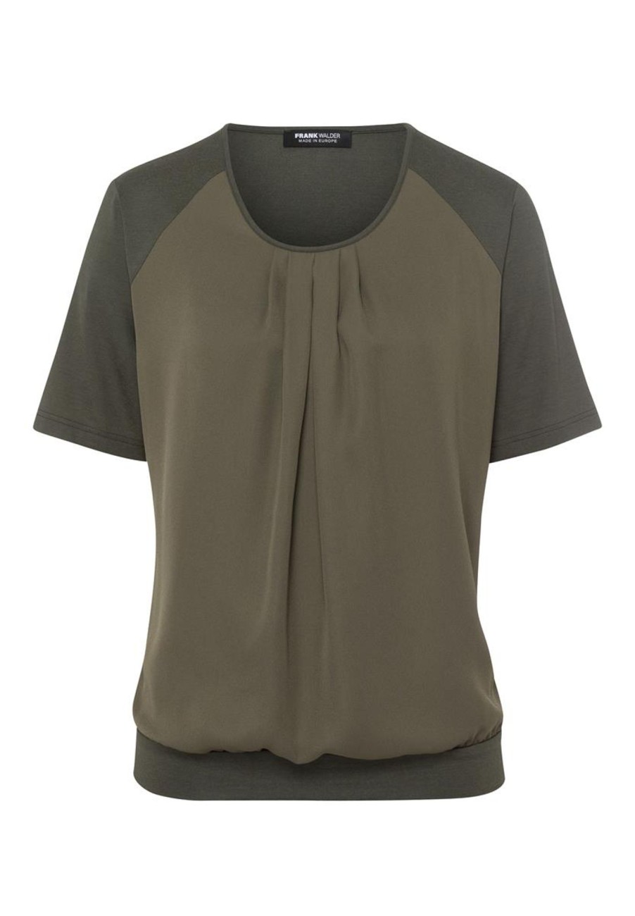 Grote Maten Mode Frank Walder | Frank Walder Shirt 712404 - 737 Army