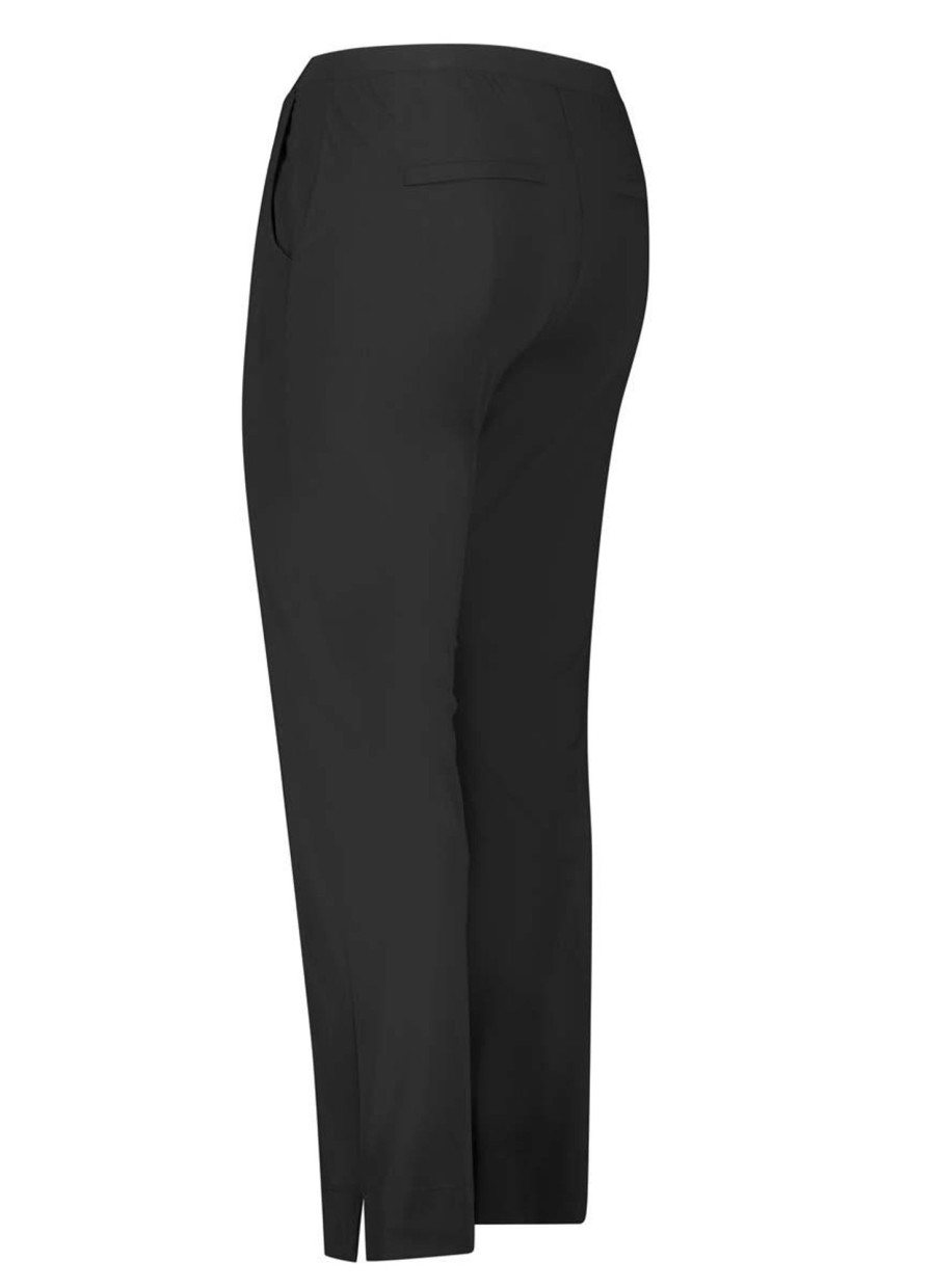 Grote Maten Mode PlusBasics | Plusbasics Pants Long Travel 10 201 064-406 Zwart