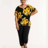 Grote Maten Mode Studio | Studio Blouse Camilla S233808 Sunflower