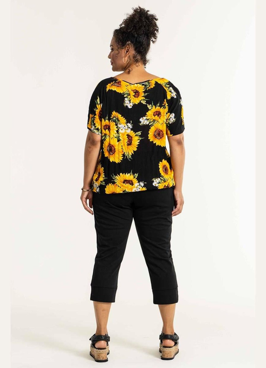 Grote Maten Mode Studio | Studio Blouse Camilla S233808 Sunflower