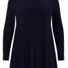 Grote Maten Mode Yoek | Yoek Blouse A-Line Dolce B3724 - 230 Navy