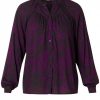 Grote Maten Mode Yesta | Yesta Top Wiesje A004174 - 1025 Black/Dark Purple