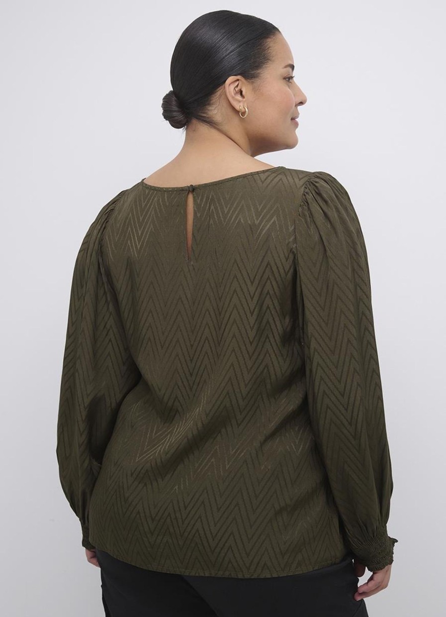 Party Items Kaffe Curve | Kaffe Curve Blouse Julieet 10581896 - 190414 Forest Night