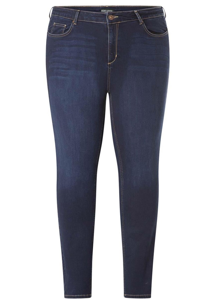 Grote Maten Mode Base Level Curvy | Base Level Curvy Jeans Joya 007 Denim Blue