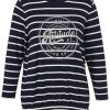 Grote Maten Mode Via Appia Due | Via Appia Due Shirt 853011 - 800950 Navyblue, Ecru