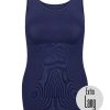 Grote Maten Mode RJ Bodywear | Rj Pure Color Dames Hemd Extra Lang 32-025-202 Donker Blauw