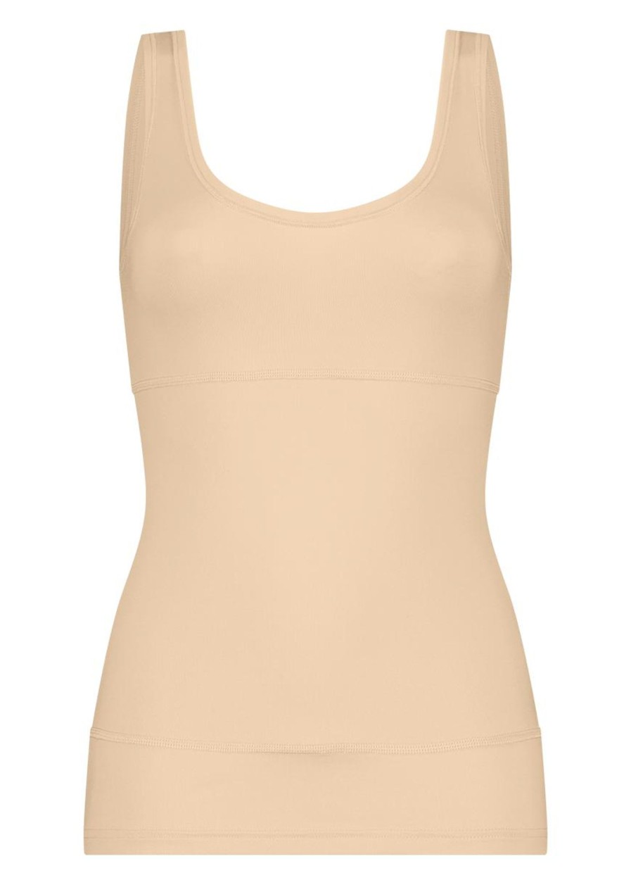 Grote Maten Mode RJ Bodywear | Rj Bodywear Shape Shirt 32-033-302 Nude